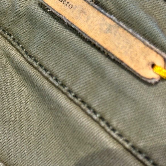 PILCRO Pants, Women’s Sz 27 Stet-Fit Army Green Patchwork Slim Stretch Ankle‎ - Picture 8 of 9